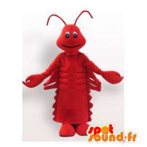 Obří červený humr maskot. Lobster Costume - MASFR006107 - maskoti Lobster