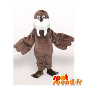 Ruskea morse maskotti. Sea Lion Costume - Sinetti maskotteja - MASFR006112 - SpotSound.fr