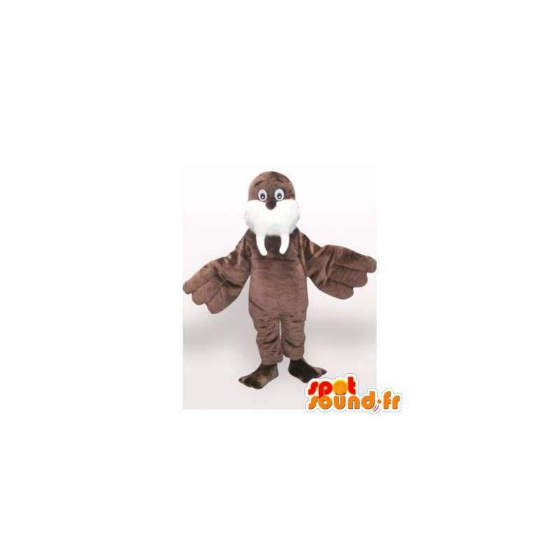 Mascotte de morse marron. Costume d'otarie - MASFR006112 - Mascottes Phoque