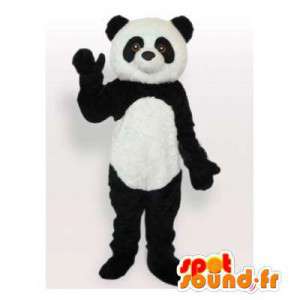 μαύρο και άσπρο panda μασκότ. Panda κοστούμι - MASFR006114 - pandas μασκότ