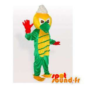 Bird mascot green and yellow. Bird costume - MASFR006119 - Mascot of birds