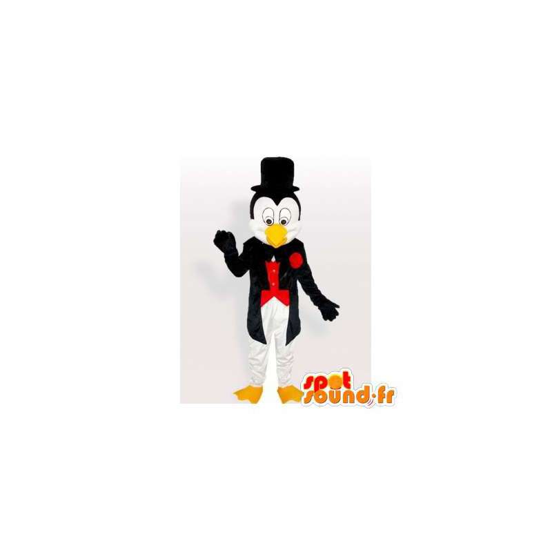 Penguin Maskot smoking s cylindrem - MASFR006120 - Penguin Maskot