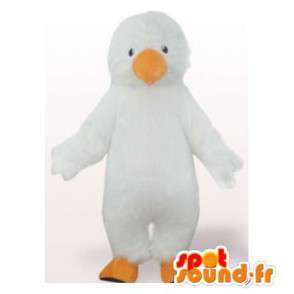 Baby penguin mascot, white. White penguin costume - MASFR006121 - Mascots baby