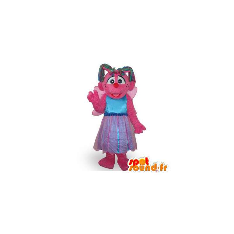 Mascot rosa hada con alas y un vestido de princesa - MASFR006130 - Hadas de mascotas