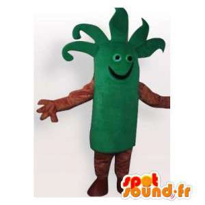 Mascot verde maneira alho-porro vegetal. Costume Leek - MASFR006132 - Mascot vegetal