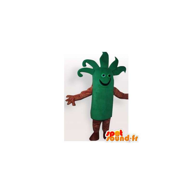 Maskot grøn grøntsag purre måde. Purre kostume - Spotsound
