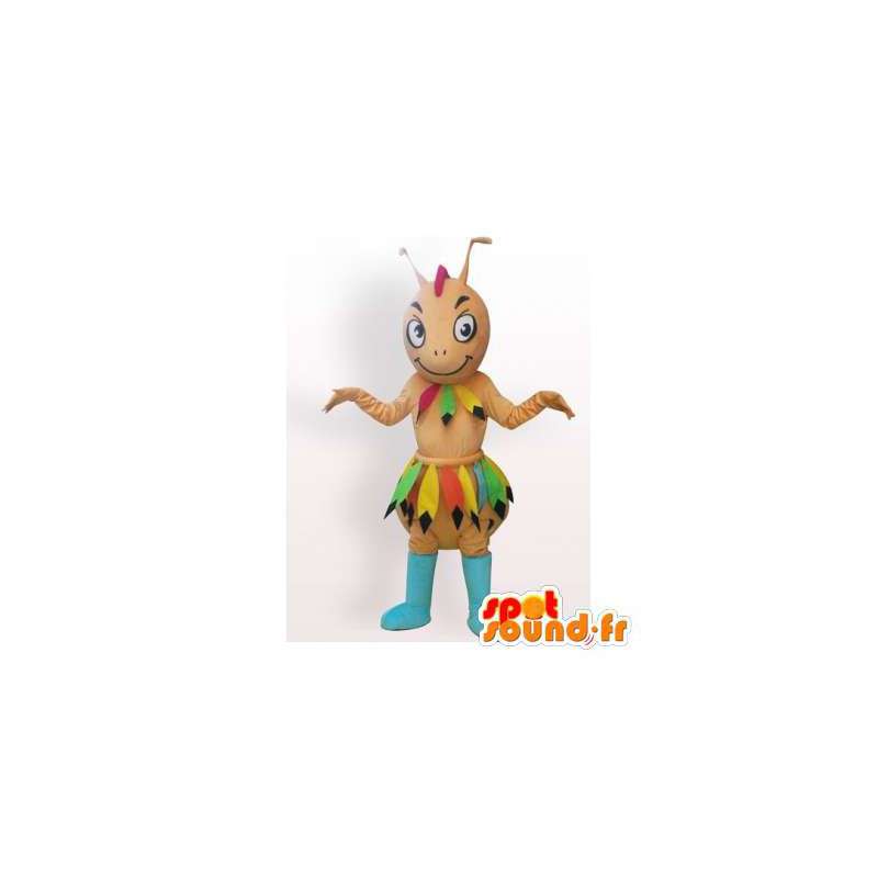 Mascotte de fourmi apache de couleur marron. Costume de fourmis - MASFR006135 - Mascottes Fourmi