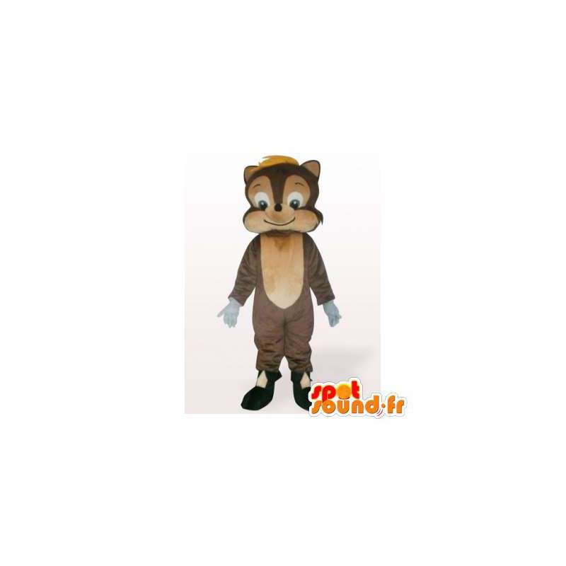 Bruin en beige eekhoorn mascotte - MASFR006140 - mascottes Squirrel