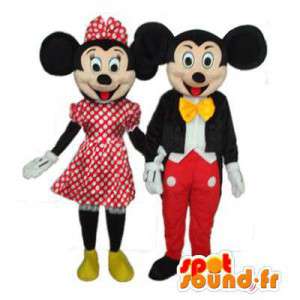 Mascots of Mickey and Minnie från Disney. Förpackning med 2 -