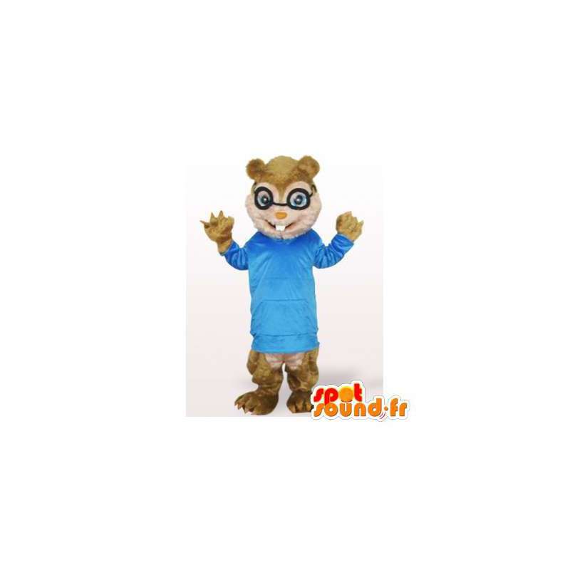 Chipmunks mascot. Costume of Simon Seville - MASFR006144 - Mascots the Chipmunks