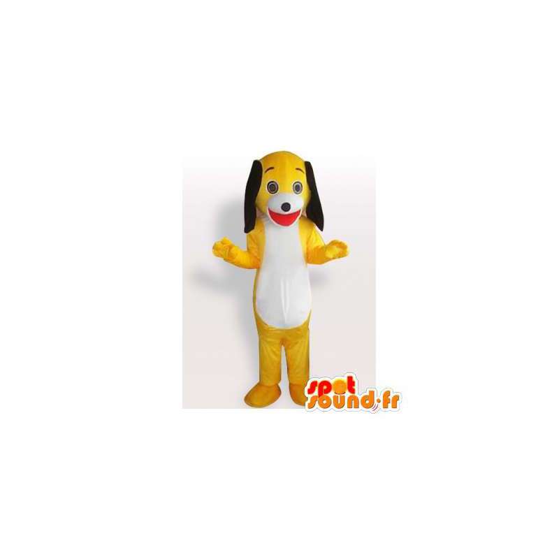 Mascotte de chien jaune. Déguisement chien jaune - MASFR006148 - Mascottes de chien