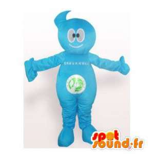 Mascotte de bonhomme tout bleu - MASFR006189 - Mascottes Homme