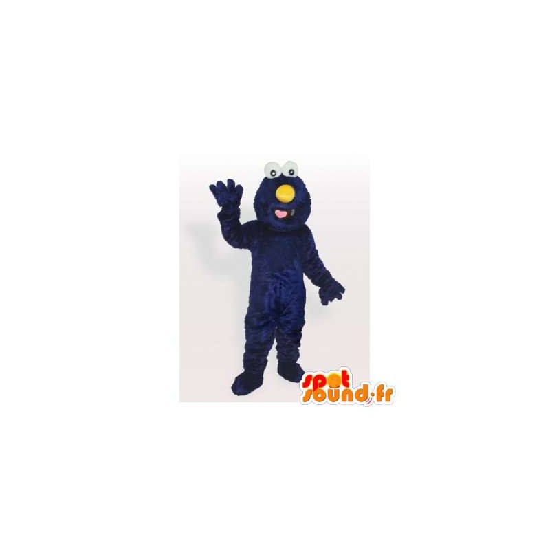 Blå monster maskot - Spotsound maskot kostume