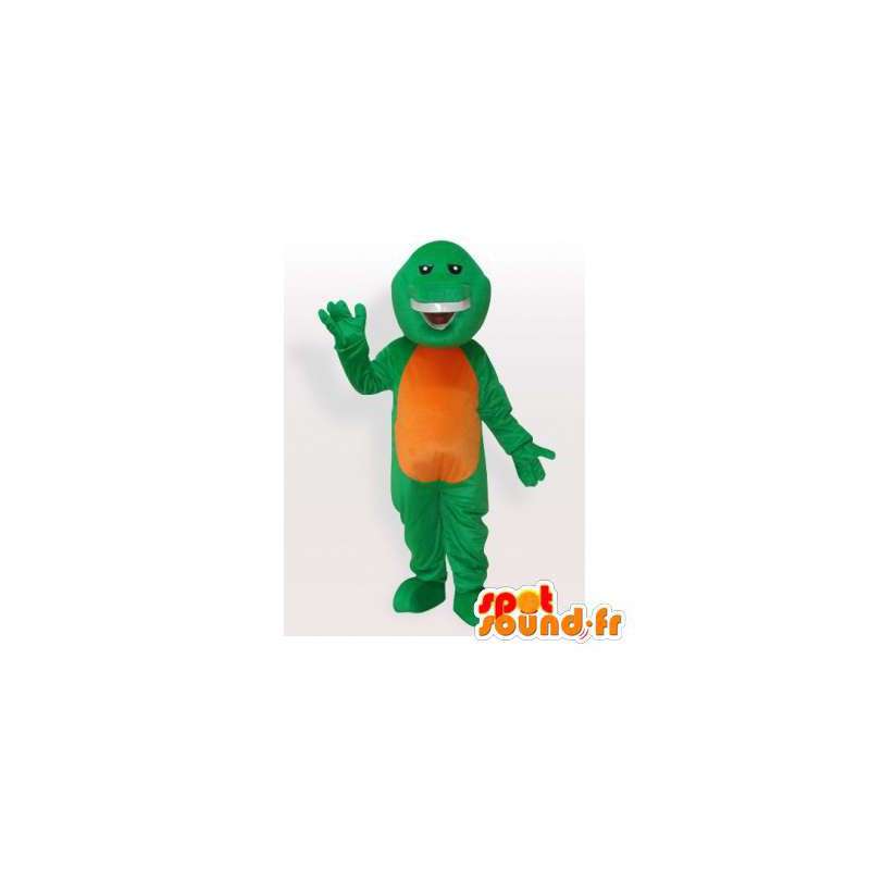 Grøn og gul skildpadde maskot. Skildpadde kostume - Spotsound