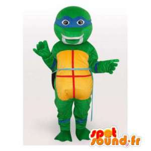 Ninja schildpad mascotte, beroemd cartoonschildpad - MASFR006200 - Turtle Mascottes