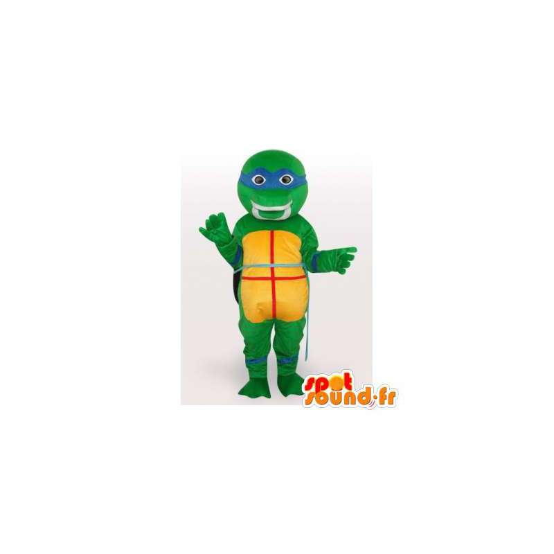 Ninja schildpad mascotte, beroemd cartoonschildpad - MASFR006200 - Turtle Mascottes