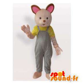 Maskebeige kaninoveralls. Bunny kostume - Spotsound maskot