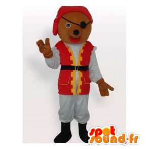 Αρκούδα μασκότ ντυμένο ως πειρατής. Pirate Costume - Αρκούδα μασκότ - MASFR006206 - SpotSound.fr