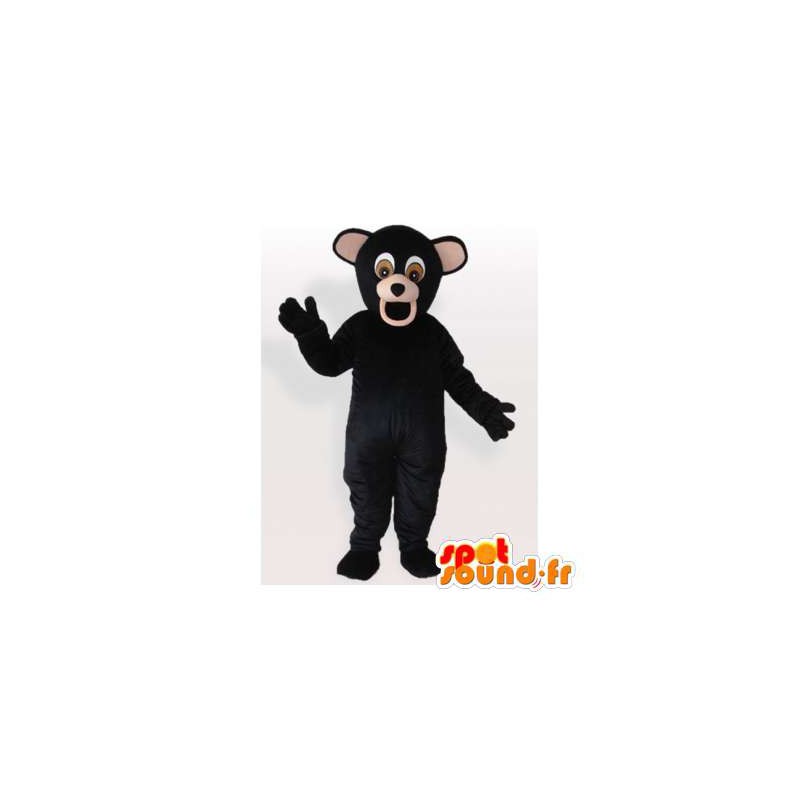 Sort bjørn maskot. Sort bjørn kostume - Spotsound maskot kostume