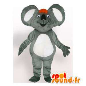 Mascot grå og hvit koala....