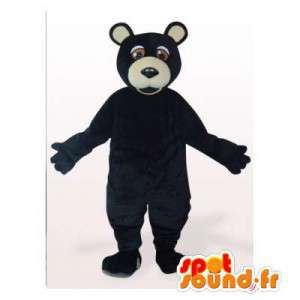 Mascot urso preto. Costume...