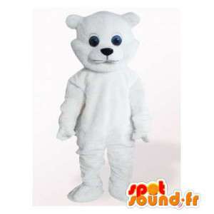 White teddy bear mascot....