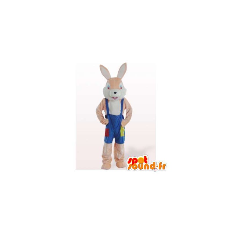 Maskebeige kaninoveralls. Bunny kostume - Spotsound maskot