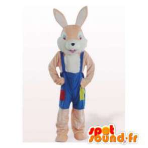 Maskebeige kaninoveralls. Bunny kostume - Spotsound maskot