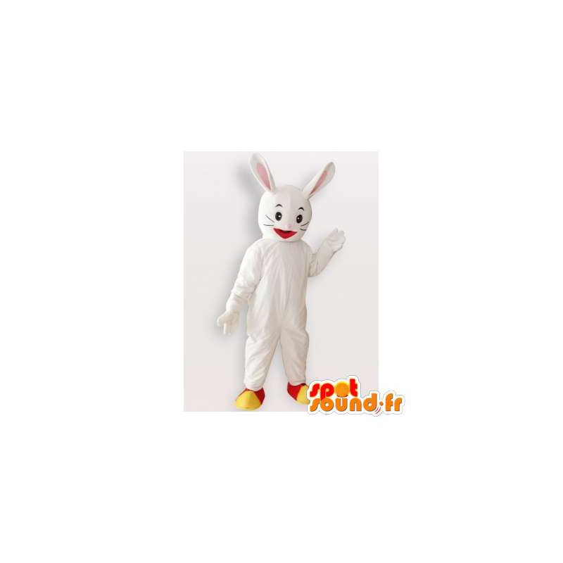 Hvid kanin maskot. Bunny kostume - Spotsound maskot kostume