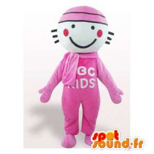 Mascot plush pink and...