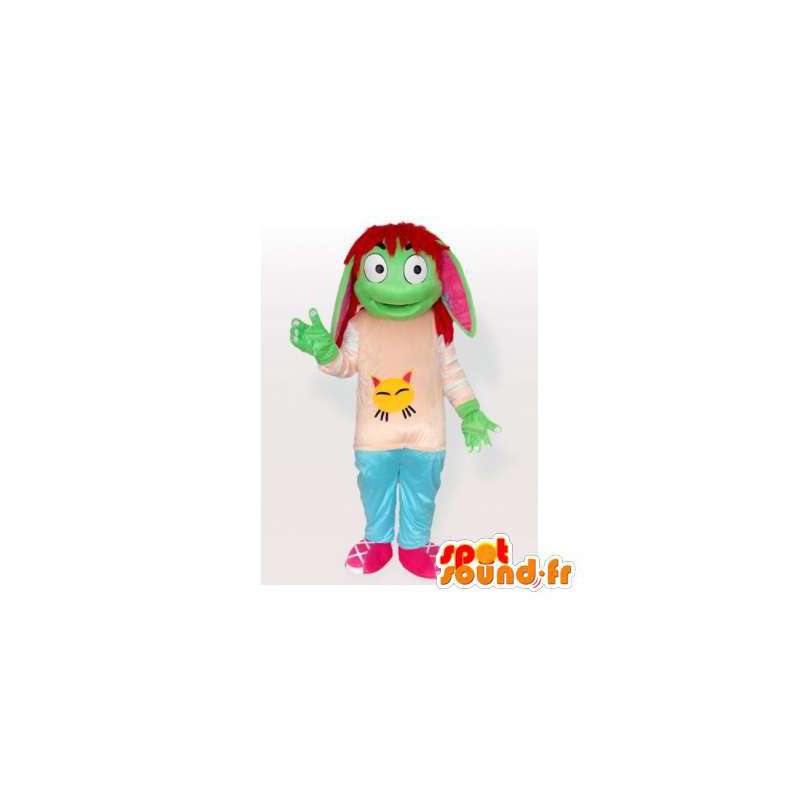 Maskotka zielony elf. Zielony Goblin Costume - Maskotki świąteczne - MASFR006263 - SpotSound.fr