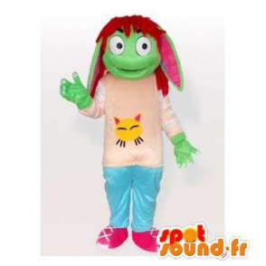 Mascotte groene elf. Green Goblin Costume - Mascottes van Kerstmis - MASFR006263 - SpotSound.fr