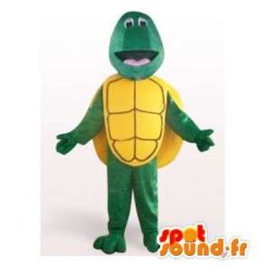 Zelenou a žlutou želva maskot. Turtle Costume - Želví maskoti - MASFR006266 - SpotSound.fr
