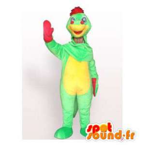 Farverig dinosaur maskot. Dinosaur kostume - Spotsound maskot