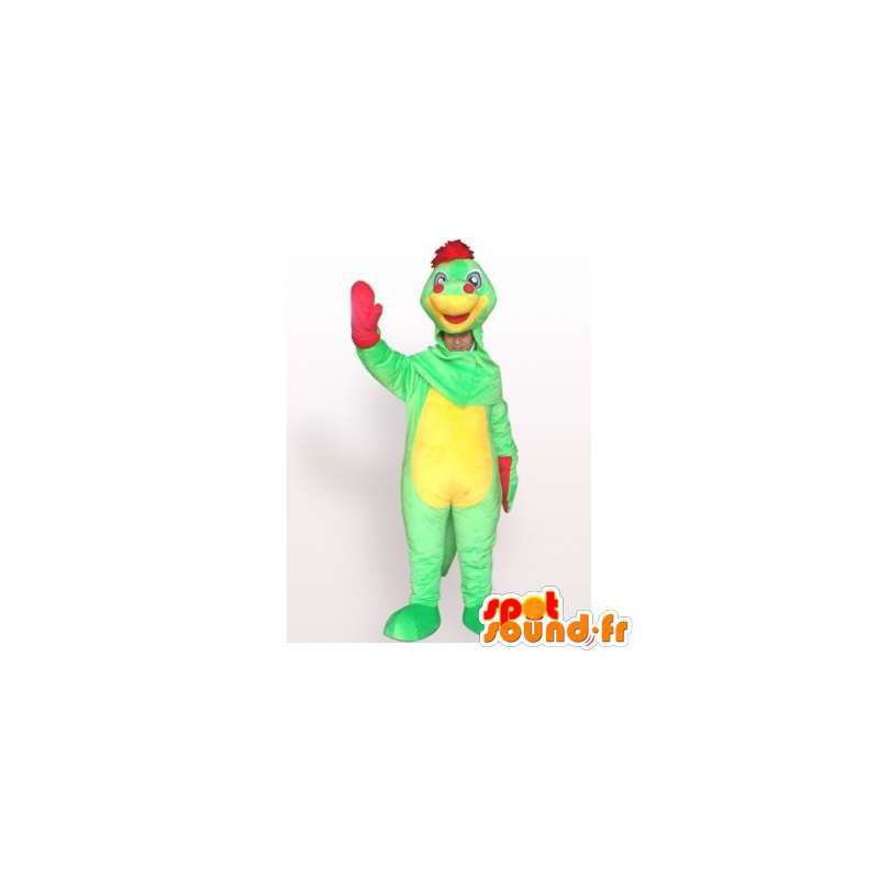 Färgglada dinosaurie maskot. Dinosaurie kostym - Spotsound