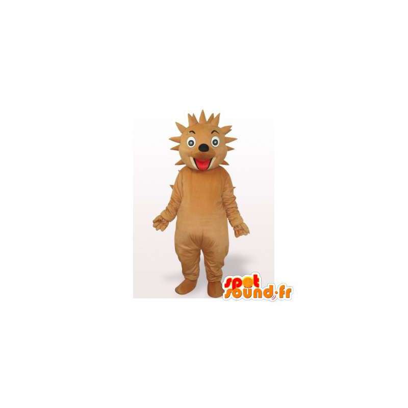 Mascot ouriço marrom, todos tempero - MASFR006300 - mascotes Hedgehog