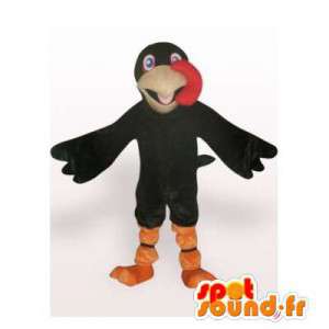 Mascot corvo nero. Raven costume - MASFR006302 - Mascotte degli uccelli