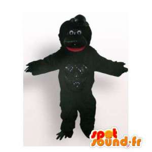 Maskot svart gorilla. svart gorilla drakt - MASFR006304 - Maskoter Gorillas