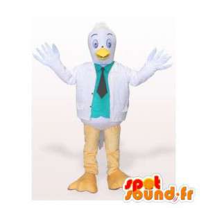 Mascotte de mouette en costume. Costume d'oiseau blanc - MASFR006307 - Mascotte d'oiseaux