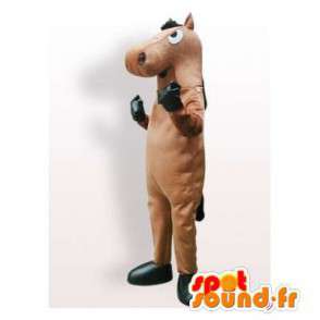 Brun hest maskot. Heste Costume - Hestemaskoter - MASFR006316 - SpotSound.fr