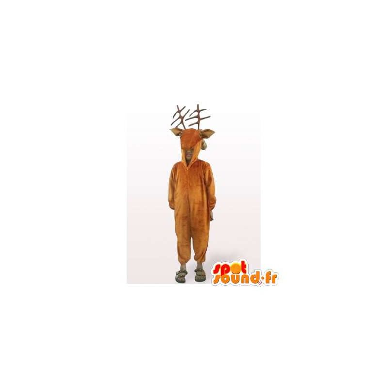 Mascot braun Schwung. Rentier-Kostüm - MASFR006324 - Maskottchen Hirsch und DOE