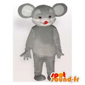 Gray mouse mascot. Mouse costume - MASFR006326 - Mouse mascot