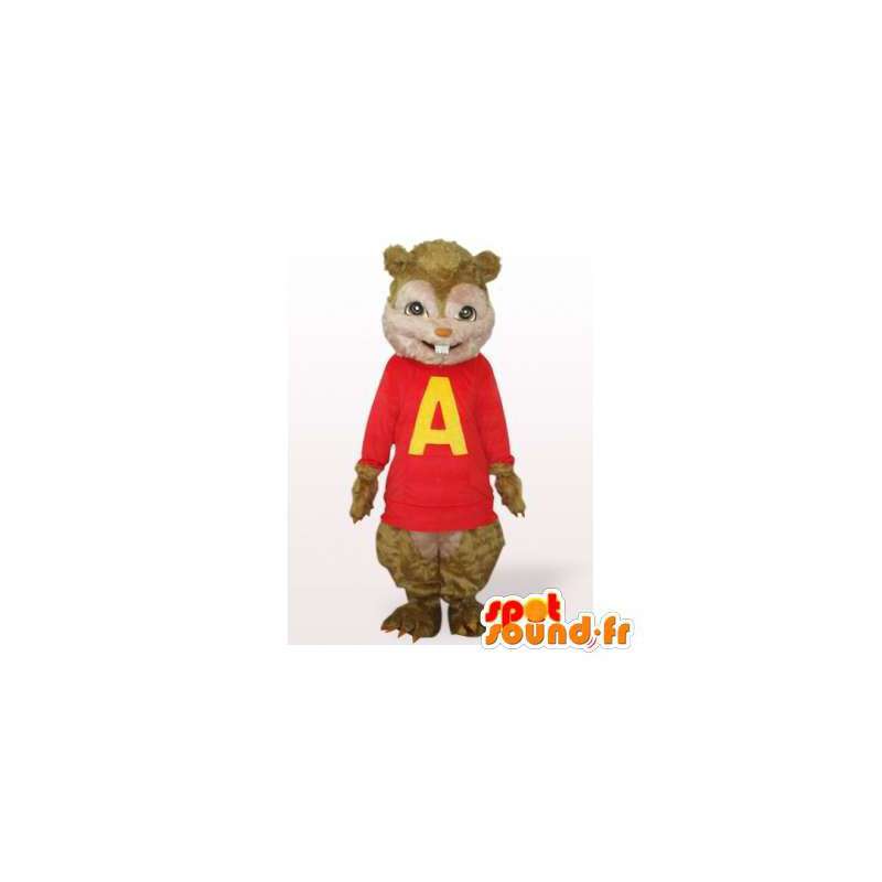Alvin maskot, Chipmunks-tegneserien - Spotsound maskot kostume