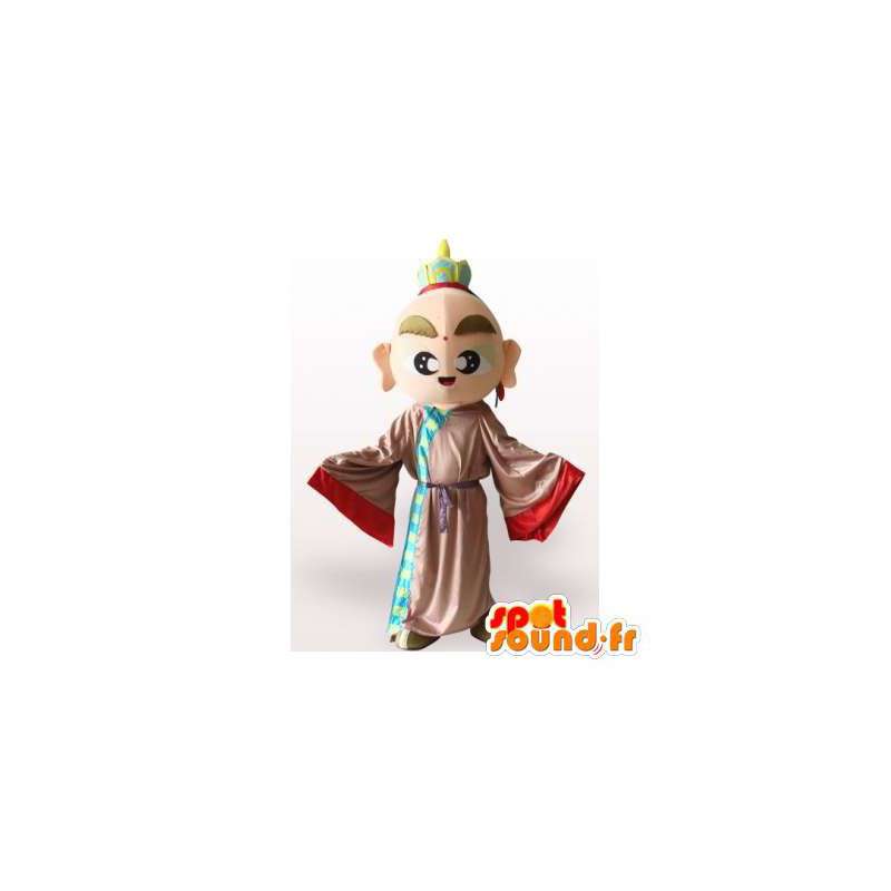 Asiatisk maskot, Buddha, munk - Spotsound maskot kostume