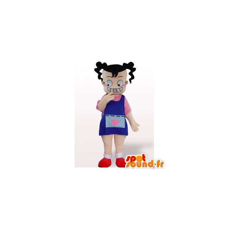 Pukeutua tyttö maskotti. tyttö Costume - Maskotteja pojille ja tytöille - MASFR006342 - SpotSound.fr