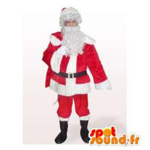 Father Christmas Mascot, veldig realistisk - MASFR006346 - jule~~POS TRUNC