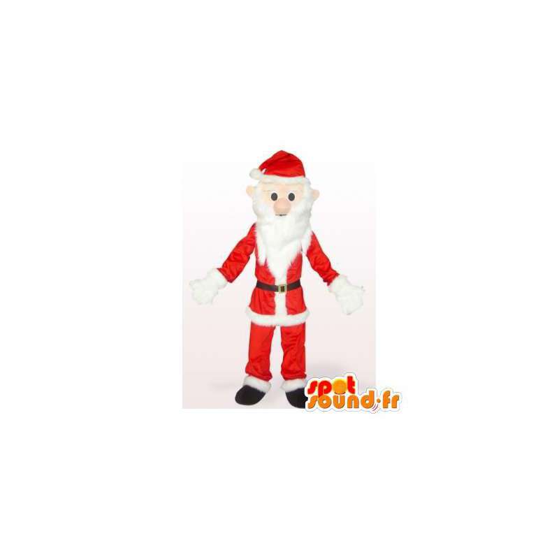 Santa maskotti muhkeat. Santa Costume - MASFR006347 - joulun Maskotteja