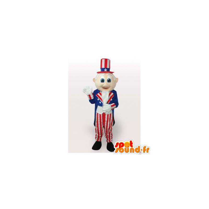 Tío Sam traje de la mascota - MASFR006352 - Personajes famosos de mascotas
