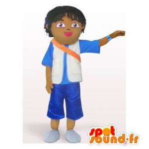 Mascotte d'écolier brun. Costume de garçon - MASFR006353 - Mascottes Garçons et Filles