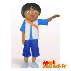 Mascot estudante castanho. Costume Boy - MASFR006353 - Mascotes Boys and Girls